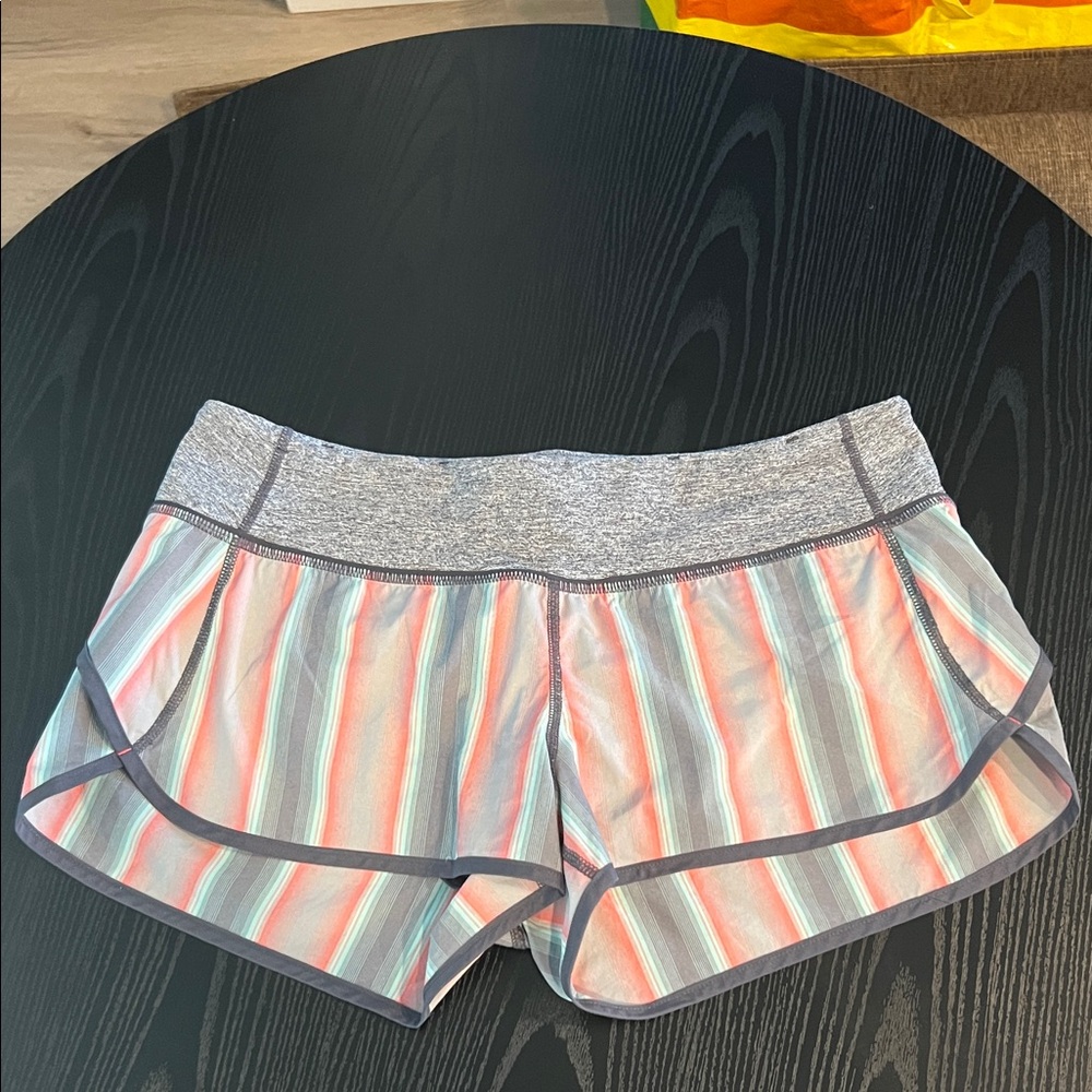 lululemon athletica Striped Athletic Shorts